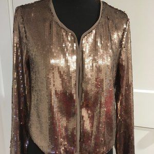 Gold Sequin Jacket BB Dakota Sz S